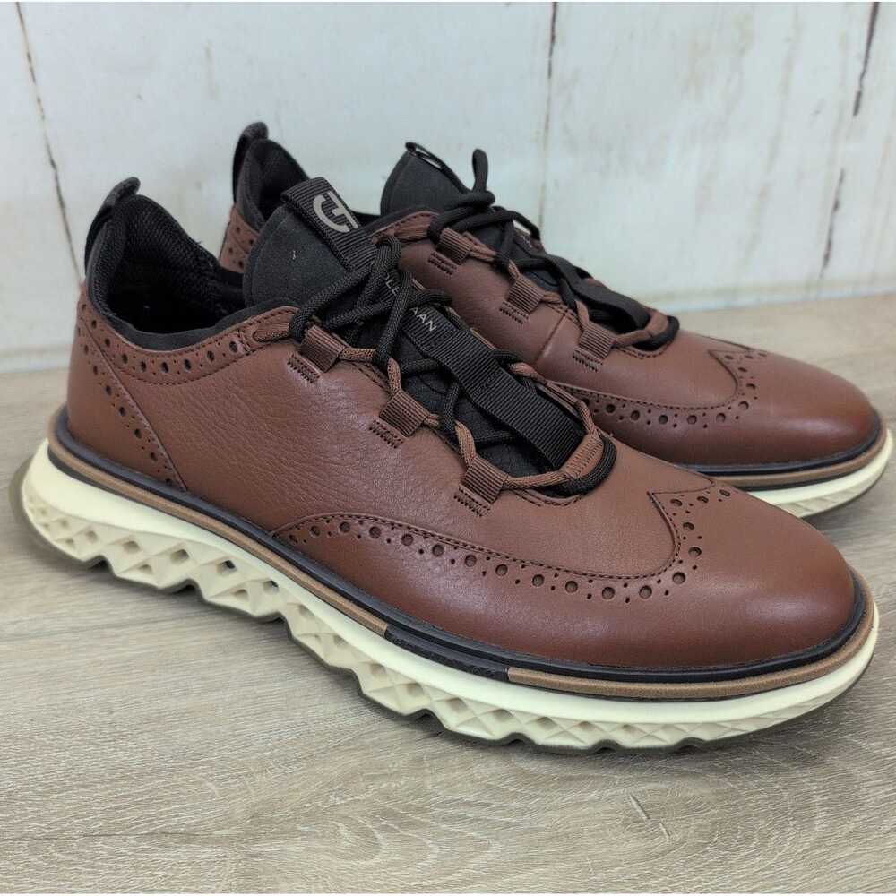 Cole Haan C38657 Size 10 Men's Zerogrand Wing Oxfords Dark Sequoia New